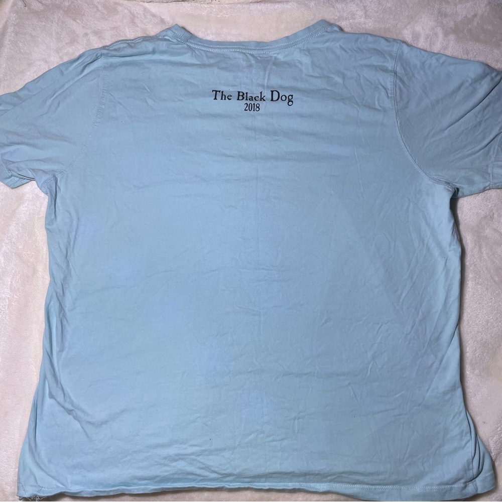Light Blue The Black Dog Graphic T-Shirt 2018 - Picture 3 of 4